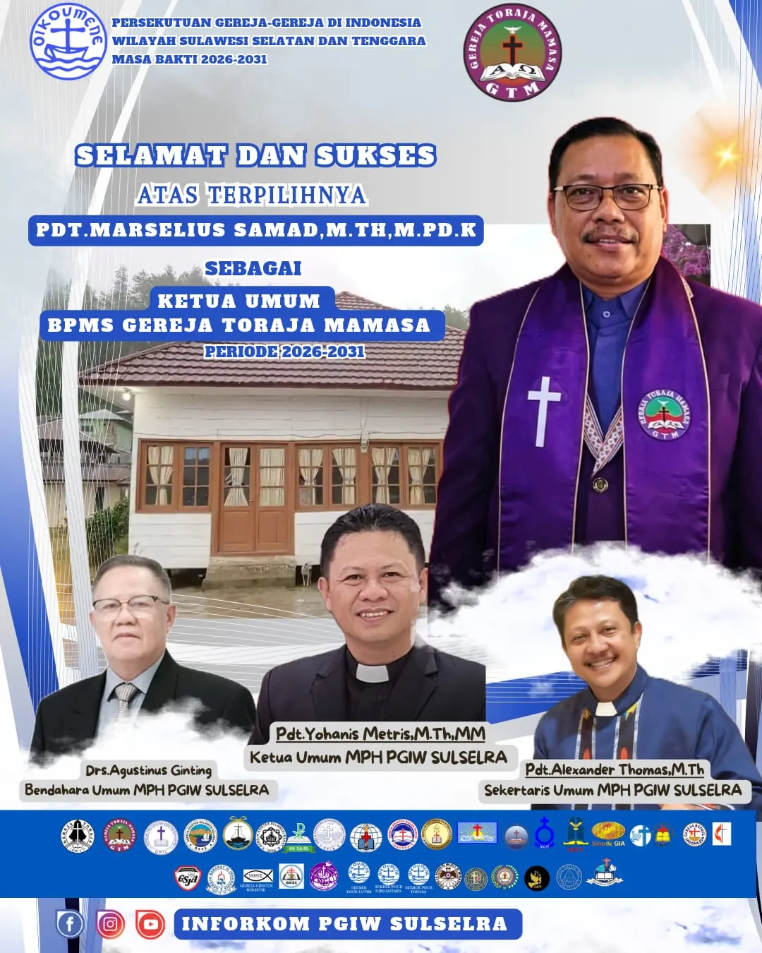 ucapan selamat Ketua Umum Terpilih GTM